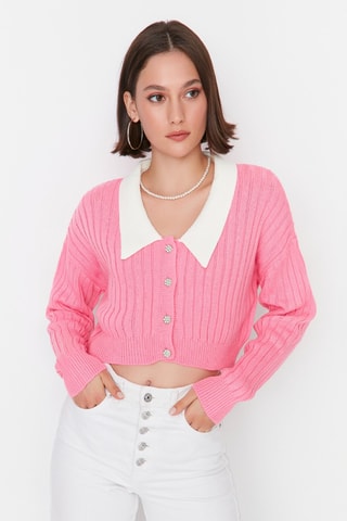 Casaco de malha - Rosa