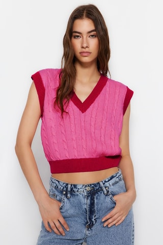 Camisola sem mangas - Rosa