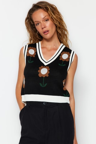Camisola sem mangas - Preto