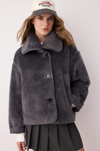 Casaco de malha oversize - Antracite