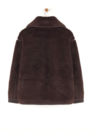 Casaco de malha oversize - Castanho