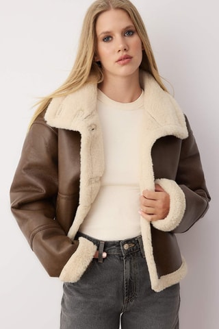 Casaco oversize - Castanho