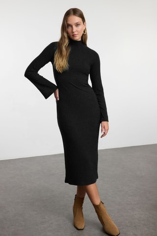 Vestido midi - Preto