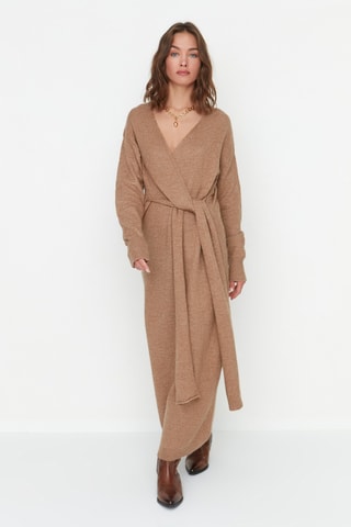 Vestido de maternidade - Camel