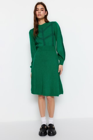 Vestido estilo patinadora - Verde