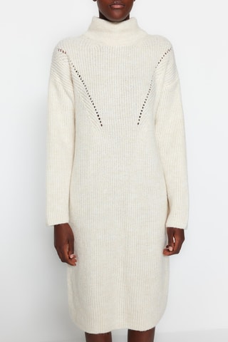Vestido-camisola - Cru