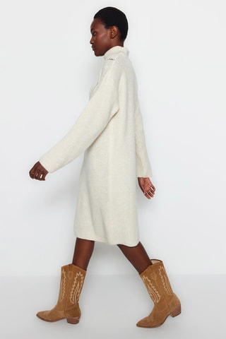Vestido-camisola - Cru