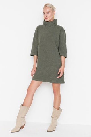 Vestido-camisola - Caqui