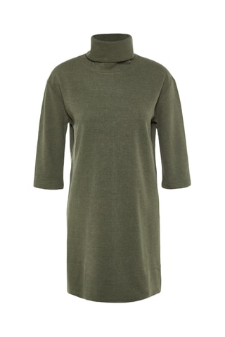 Vestido-camisola - Caqui