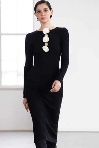Vestido midi - Preto