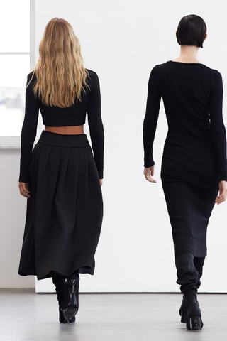 Vestido midi - Preto