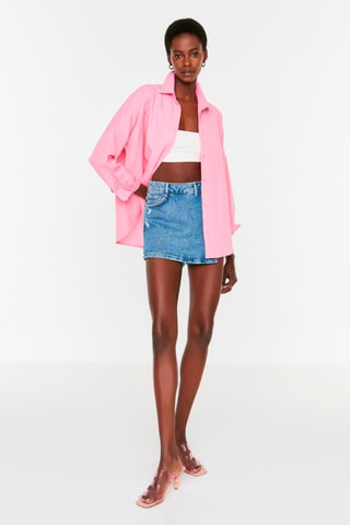 Camisa oversize - Rosa