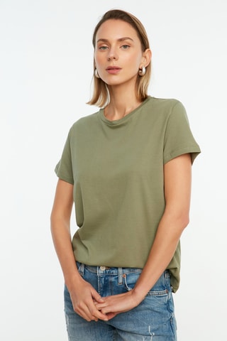 2 t-shirts regular - Caqui e salmão