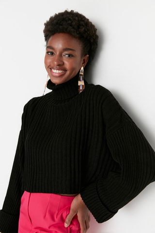 Camisola oversize - Preto