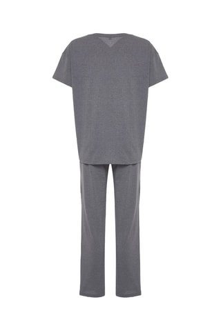Pijama - Cinzento-escuro mesclado