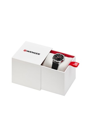 Polyurethaan Quartz Horloge City Classic - Zwart en Zilverkleurig