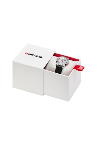 Polyurethaan Quartz Horloge City Classic - Zwart en Zilverkleurig
