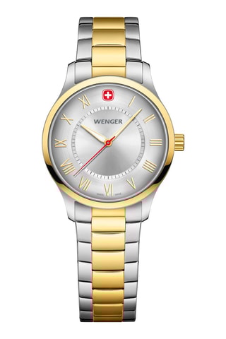 Stalen Quartz Horloge City Classic - Zilverkleurig en Goudkleurig