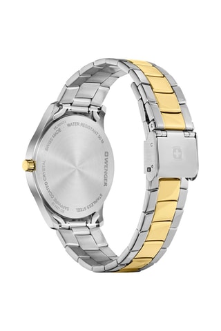 Stalen Quartz Horloge City Classic - Zilverkleurig en Goudkleurig