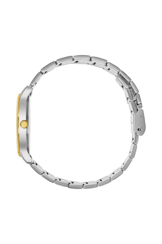 Stalen Quartz Horloge City Classic - Zilverkleurig en Goudkleurig