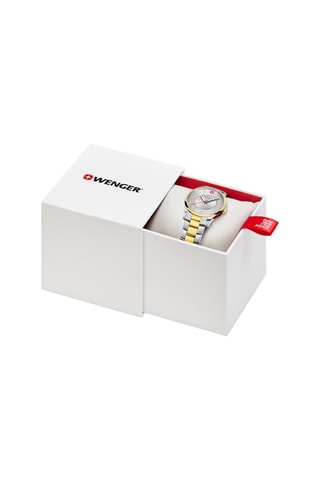 Stalen Quartz Horloge City Classic - Zilverkleurig en Goudkleurig