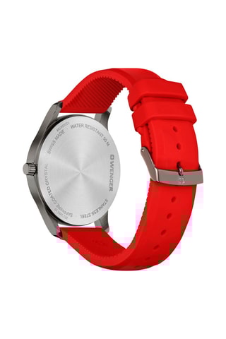 Silicone Quartz Horloge City Sport - Rood en Zwart