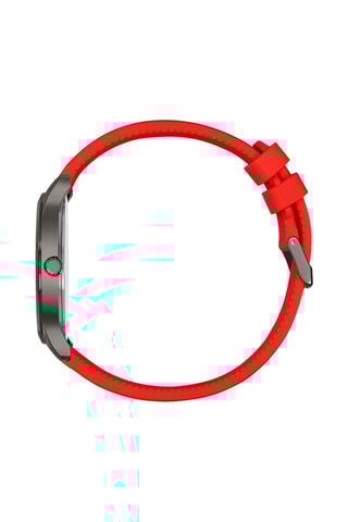 Silicone Quartz Horloge City Sport - Rood en Zwart
