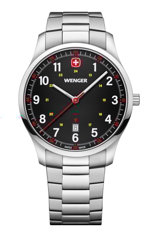 Roestvrijstalen Quartz Horloge Sport - Zilverkleurig en Zwart