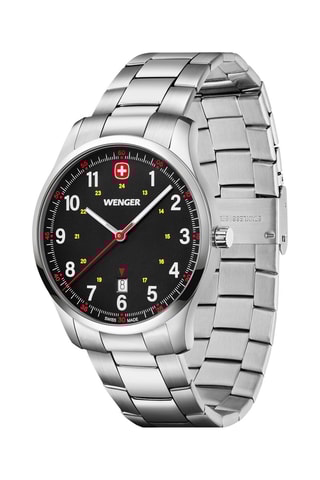 Roestvrijstalen Quartz Horloge Sport - Zilverkleurig en Zwart