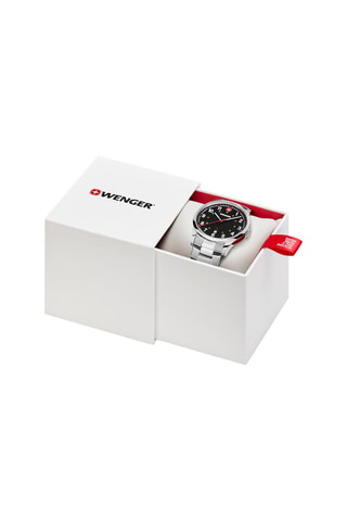 Roestvrijstalen Quartz Horloge Sport - Zilverkleurig en Zwart