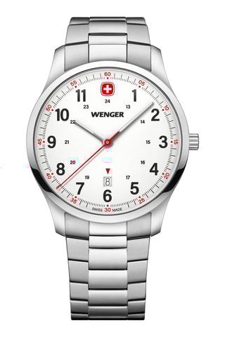 StalenQuartz Horloge City Sport - Zilverkleurig en Wit