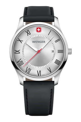 Polyurethaan Quartz Horloge City Classic - Zwart en Zilverkleurig