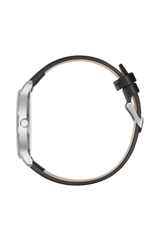Polyurethaan Quartz Horloge City Classic - Zwart en Zilverkleurig