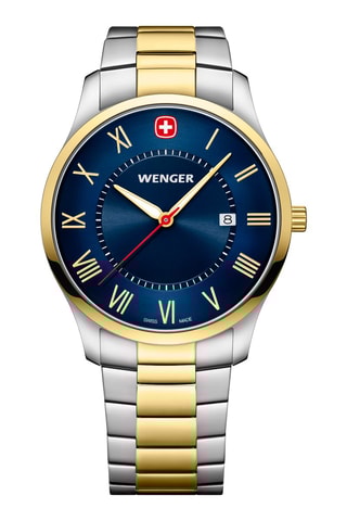 Stalen Quartz Horloge City Classic - Zilverkleurig en Goudkleurig