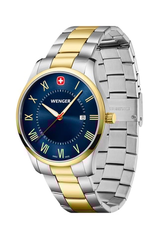 Stalen Quartz Horloge City Classic - Zilverkleurig en Goudkleurig