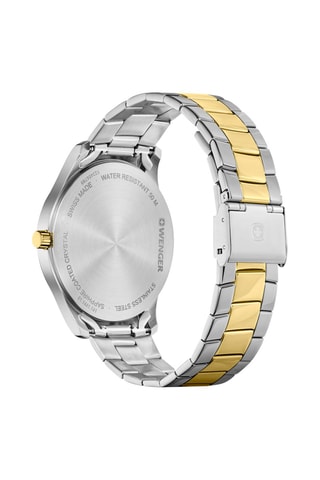 Stalen Quartz Horloge City Classic - Zilverkleurig en Goudkleurig