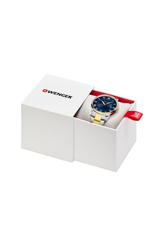Stalen Quartz Horloge City Classic - Zilverkleurig en Goudkleurig