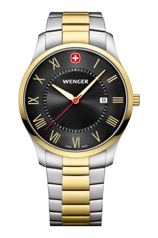 Stalen Quartz Horloge City Classic - Zilverkleurig en Goudkleurig