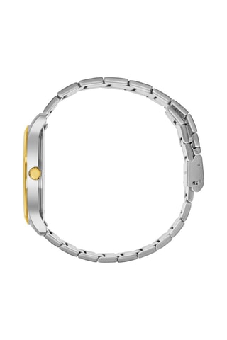 Stalen Quartz Horloge City Classic - Zilverkleurig en Goudkleurig