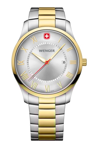 Stalen Quartz Horloge City Classic - Zilverkleurig en Goudkleurig
