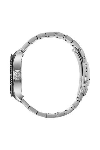 Stalen Quartz Horloge Seaforce - Zilverkleurig en Zwart