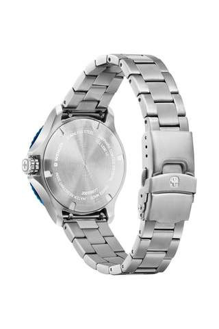 Stalen Quartz Horloge Seaforce - Zilverkleurig en Blauw
