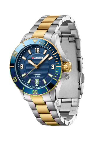 Stalen Quartz Horloge Seaforce - Zilverkleurig en Goudkleurig
