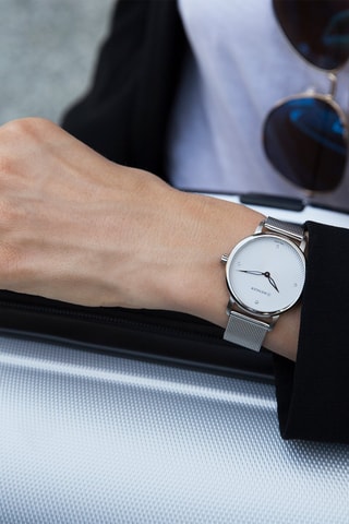 Quartz Schakelhorloge Urban Donnissima - Zilverkleurig en Zwart