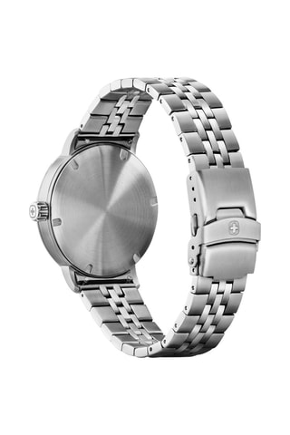 Stalen Quartz Horloge Urban Classic - Zilverkleurig en Blauw