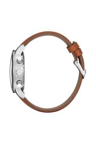 Leren Quartz Horloge Urban Classic - Chronograaf - Bruin en Zwart