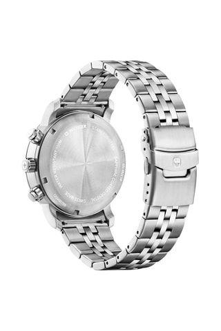 Stalen Quartz Horloge Urban Classic - Chronograaf - Zilverkleurig en Zwart
