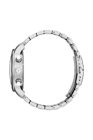 Stalen Quartz Horloge Urban Classic - Chronograaf - Zilverkleurig en Zwart