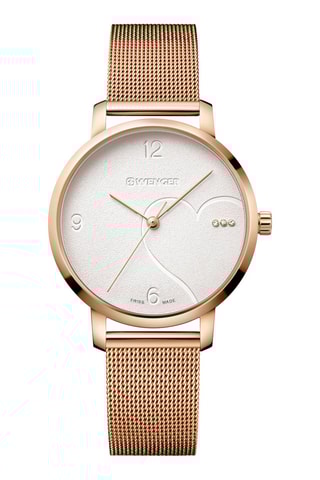 Quartz Schakelhorloge Metropolitan Donnissima - Roségoudkleurig en Wit