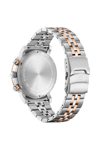 Roestvrijstalen Quartz Horloge - Chronograaf - Zilverkleurig en Goudkleurig